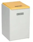 Wertstoffsammler 1x40l H570xB250xT405mm lichtgrau station&auml;r VAR