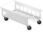 Fahrgestell m.4 Lenkrollen Wertstoffsammler 60l wei&szlig; DURABLE
