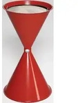 Standascher D400xH730mm rot Stahlbl.VAR