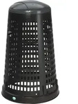 Korbst&auml;nder D525xH880mmPP schwarz Deckel grau f.120l S&auml;cke