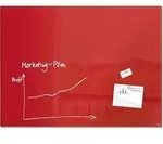 Glas-Whiteboard Artverum 120x90x1,8cm rot