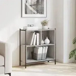 vidaXL B&uuml;cherregal Grau Sonoma 72x28x77,5 cm Holzwerkstoff