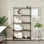 vidaXL B&uuml;cherregal 5 B&ouml;den R&auml;uchereiche 80x30x154 cm Holzwerkstoff
