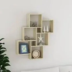 vidaXL W&uuml;rfelregal Sonoma-Eiche 78x15x93 cm Holzwerkstoff