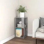 vidaXL Eckregal Betongrau 33x33x67 cm Holzwerkstoff
