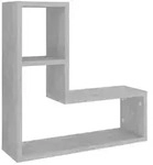 vidaXL Wandregale 2 Stk. Betongrau 50x15x50 cm Holzwerkstoff