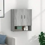 vidaXL Wandschrank Grau Sonoma 60x31x70 cm Holzwerkstoff