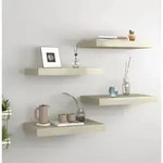 vidaXL Schwebende Wandregale 4 Stk. Eichefarben 40x23x3,8cm MDF