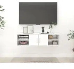 vidaXL Wandregal Wei&szlig; 102x30x29 cm Holzwerkstoff