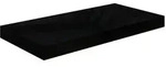 vidaXL Schweberegal Hochglanz-Schwarz 50x23x3,8 cm MDF