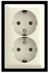Busch-Jaeger SCHUKO Doppelsteckdose AP 202 EAPBJ-522