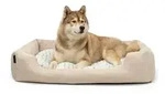 lionto Kuschelbett f&uuml;r Hunde, gem&uuml;tliches Hundebett mit herausnehmbarem