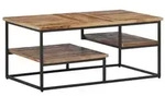 vidaXL Couchtisch 90x50x39 cm Recyceltes Massivholz Teak