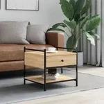vidaXL Couchtisch Sonoma-Eiche 50x50x50 cm Holzwerkstoff vidaXL Couchtisch Sonoma-Eiche 50x50x50 cm Holzwerkstoff