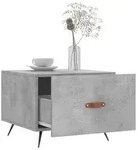 vidaXL Couchtische 2 Stk. Betongrau 50x50x40 cm Holzwerkstoff