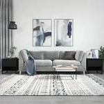 vidaXL Couchtische 2 Stk. Schwarz 50x46x50 cm Holzwerkstoff