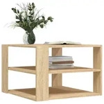vidaXL Couchtisch Sonoma-Eiche 59,5x59,5x40 cm Holzwerkstoff