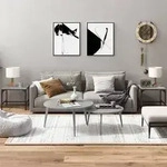vidaXL Beistelltische 2 Stk. Grau Sonoma 40x40x35 cm Holzwerkstoff