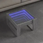 vidaXL Couchtisch mit Infinity-LED Grau Sonoma 50x53x30 cm
