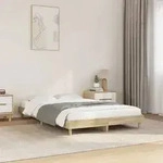 vidaXL Bettgestell ohne Matratze Sonoma-Eiche 120x200 cm Holzwerkstoff