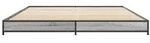 vidaXL Bettgestell Grau Sonoma 120x200 cm Holzwerkstoff und Metall