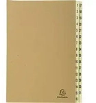 Exacompta Ordnungsmappe mit 31 F&auml;chern von 1-31 Kraft, A4, Kraft braun, 22219E