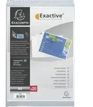 Exacompta 5x 20er perforierter Prospekth&uuml;llen PP glatt 55&mu; A4 Kristall 5734E