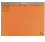 Exacompta 25x Exaflex, Kanzlei H&auml;ngehefter, 1x Abheft, Rechts, Orange, 370209B