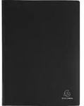 Exacompta 10x Sichtmappe PP 500&mu; 40 glatten H&uuml;llen transluzent A4 Schwarz...
