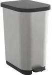 Rotho Treteimer Ribo 35l Silbermetallic