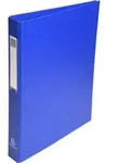 Exacompta 10x Ringbuch Karton 18mm PP 4Ring 25mm R&uuml;cken 40mm A4 Blau 51382E