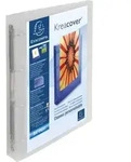 Exacompta 12x Ringbuch PP 4 Ringe 30mm R&uuml;cken 40mm A4 Maxi Transparent 51568E