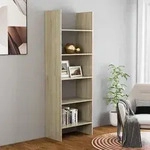 vidaXL B&uuml;cherregal Sonoma-Eiche 60x35x180 cm Holzwerkstoff