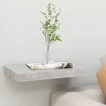 vidaXL Schweberegal Betongrau 40x23x3,8 cm MDF