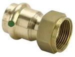 VIEGA Verschraubung SANPRESS Nr.2263, 265700 flachdichtend 28x11/4 aus Rotguss