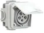 PC ELECTRIC 895-6V - CEE-Unterputzsteckdose mit UP-Dose & Klappdeckel (32A | 400V 