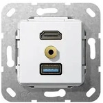 Gira UP Tragring HDMI und USB A 568003