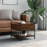 vidaXL Couchtisch Braun Eichen-Optik 50x50x50 cm Holzwerkstoff