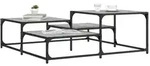 vidaXL Couchtisch Grau Sonoma 107x107x40 cm Holzwerkstoff