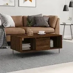 vidaXL Couchtisch Braun Eichen-Optik 90x50x36,5 cm Holzwerkstoff