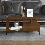 vidaXL Couchtisch Braun Eichen-Optik 90x49x45 cm Holzwerkstoff