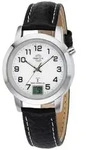 MasterTime Damen-Funkuhr MTLA-10295-12L, Lederarmband, analog-digital