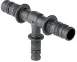 Geberit Mepla T-St&uuml;ck reduziert PVDF, D 50mm, D1 40mm, D2 626321005