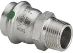 "VIEGA &Uuml;bergangsst&uuml;ck AG Sanpress Inox Edelstahl 15mmx1/2""