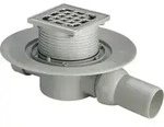 Viega Badablauf Advantix 4935.1 DN 50, KST gr, m Aufs. 100x100mm, Abl wa