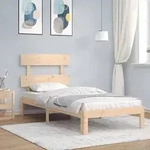 vidaXL Massivholzbett ohne Matratze 90x200 Kiefernholz
