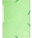 Exacompta 25x Sammelmappe +Gummizug 3 Klappen Karton A4 MAXI Lindgr&uuml;n 17122H