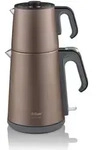 Arzum AR3080 Teebecher Teemaschine, Edelstahl, Wasserkocher 1,8l Braun