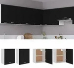 vidaXL H&auml;ngeschr&auml;nke 2 Stk. Lyon Schwarz 50x31x60 cm Holzwerkstoff