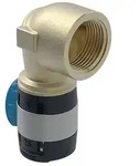 "Geberit FlowFit &Uuml;bergangsbogen 90 Grad mit Innengewinde, D 20mm, Rp 3/4", Rotguss